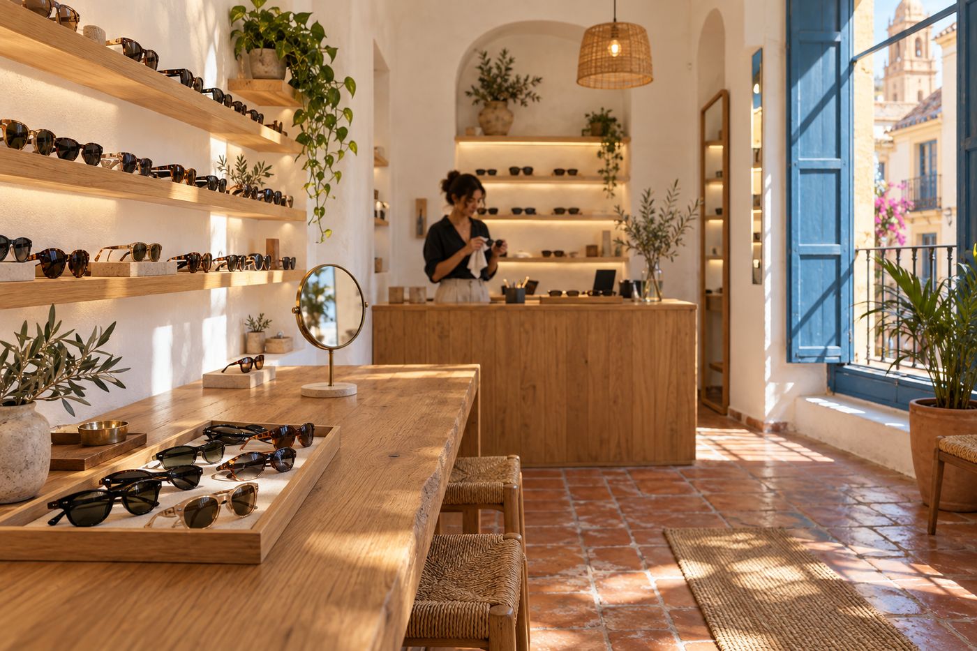 Interior de la tienda Laveta en calle Strachan, Málaga