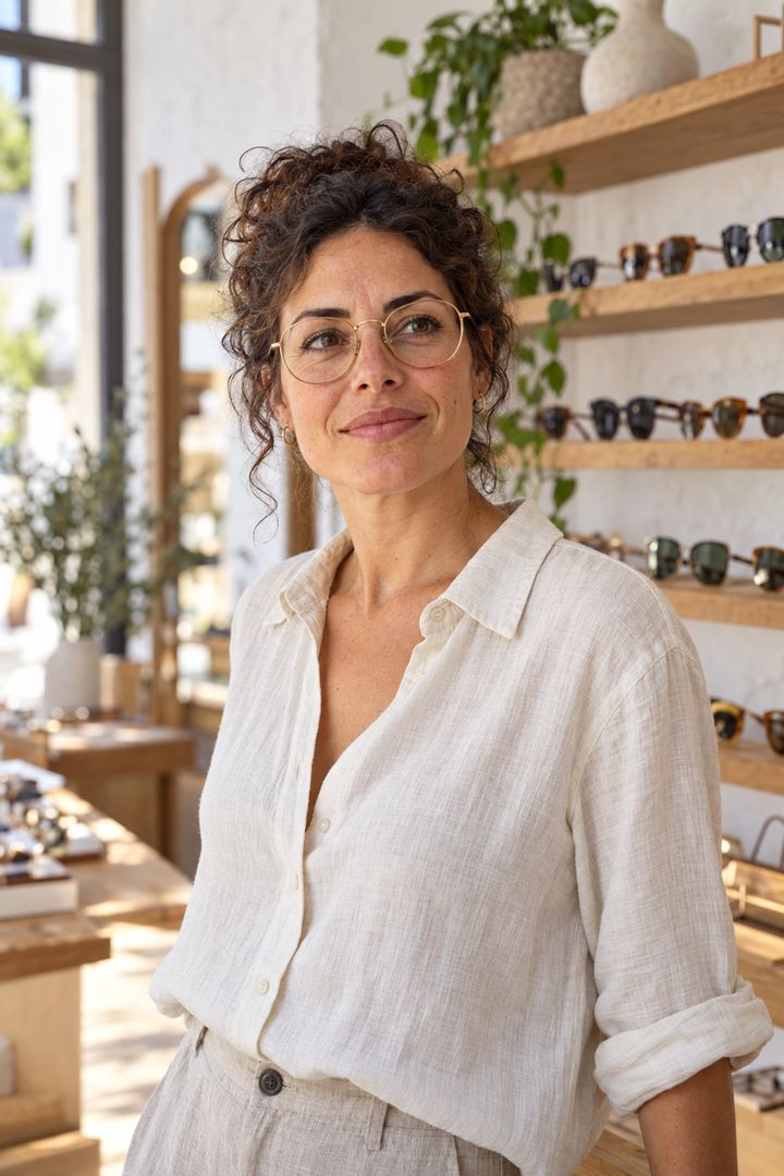 Lucía Moreno, óptica y fundadora